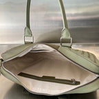 GROSSE INTRECCIATO 40 AKTENKOFFER AUS MUD MIX TRAVERTINE-KALBLEDER