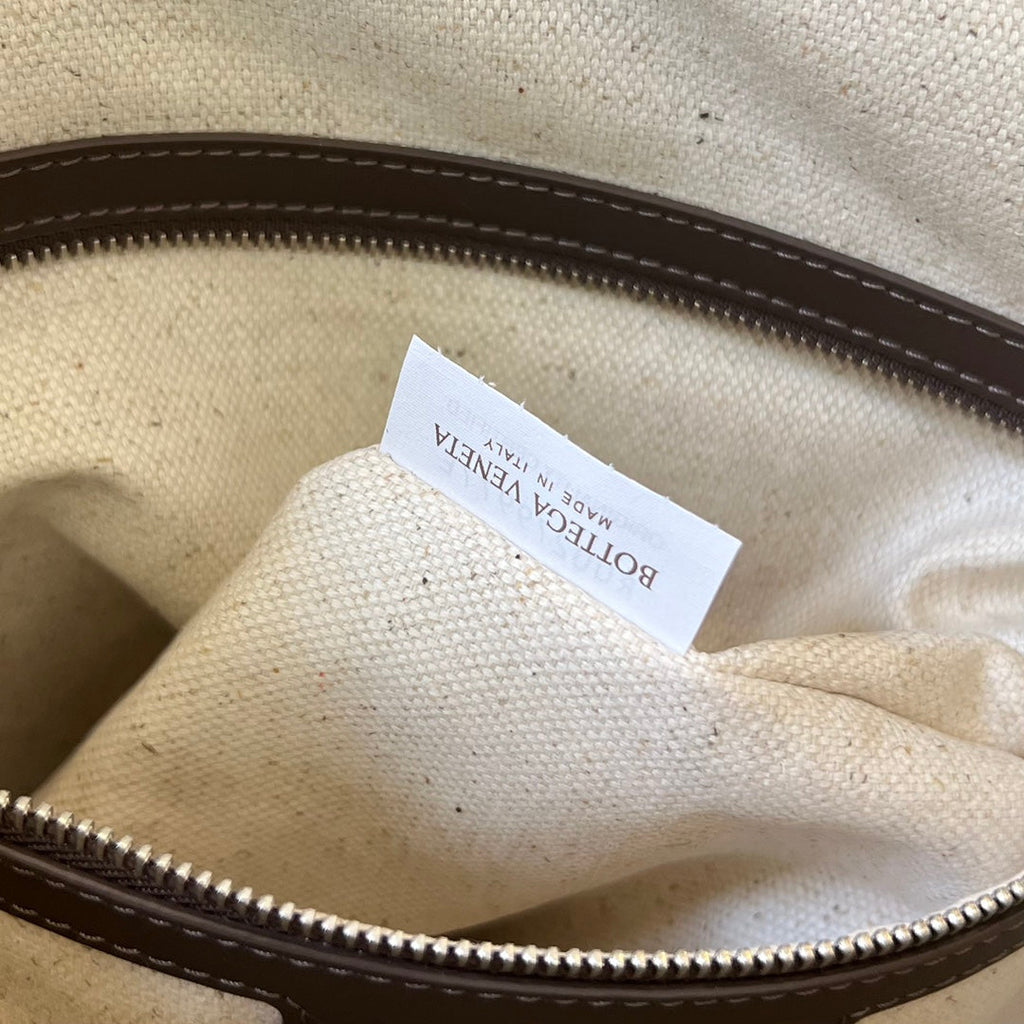 GROSSE INTRECCIATO 40 AKTENKOFFER IN HELLBRAUNEM UND DUNKELGRÜNEM KALBSLEDER