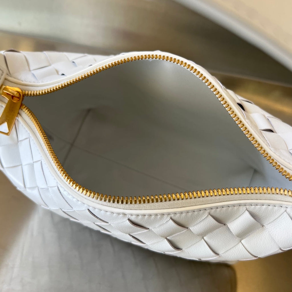 WALLACE 22 Beutel in Weiß Mix Rot Kalbsleder