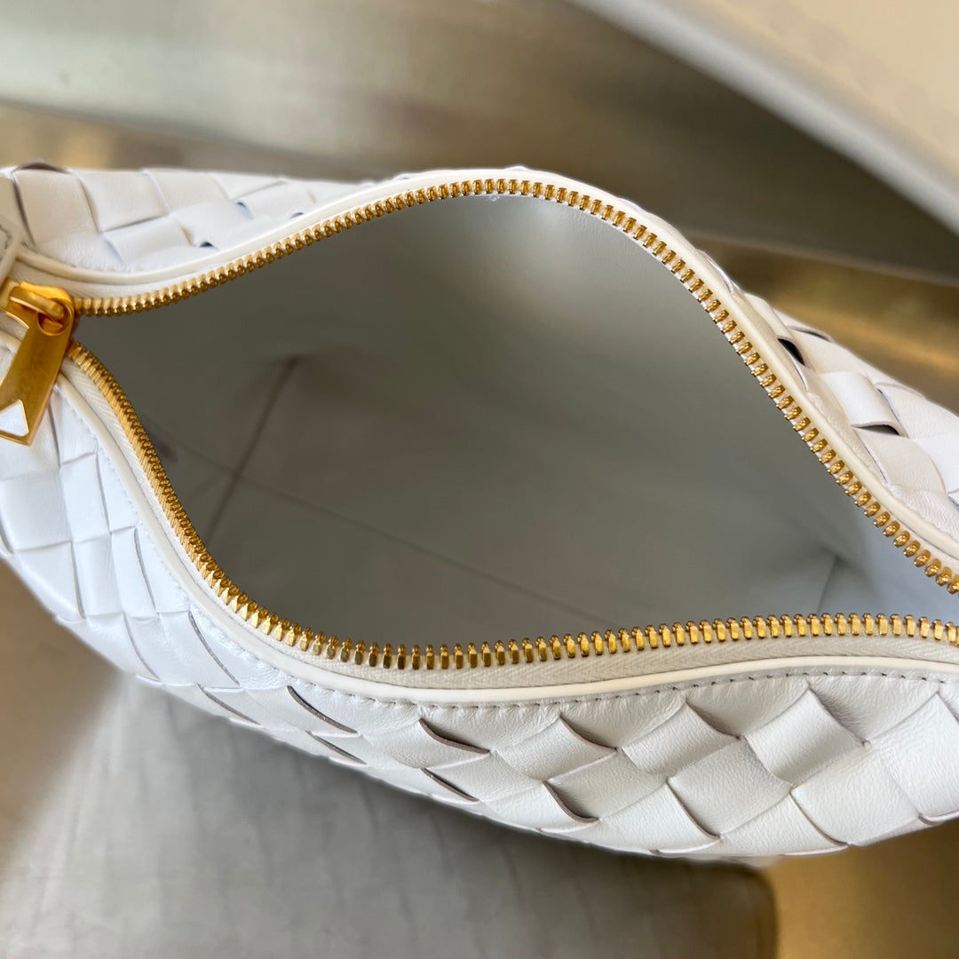 WALLACE 22 Beutel in Weiß Mix Rot Kalbsleder