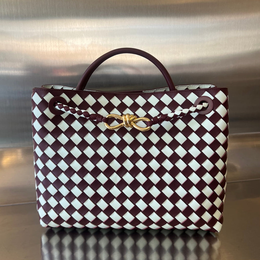 MEDIUM ANDIAMO 32 IN ROT-WEISSEM KALBSLEDER