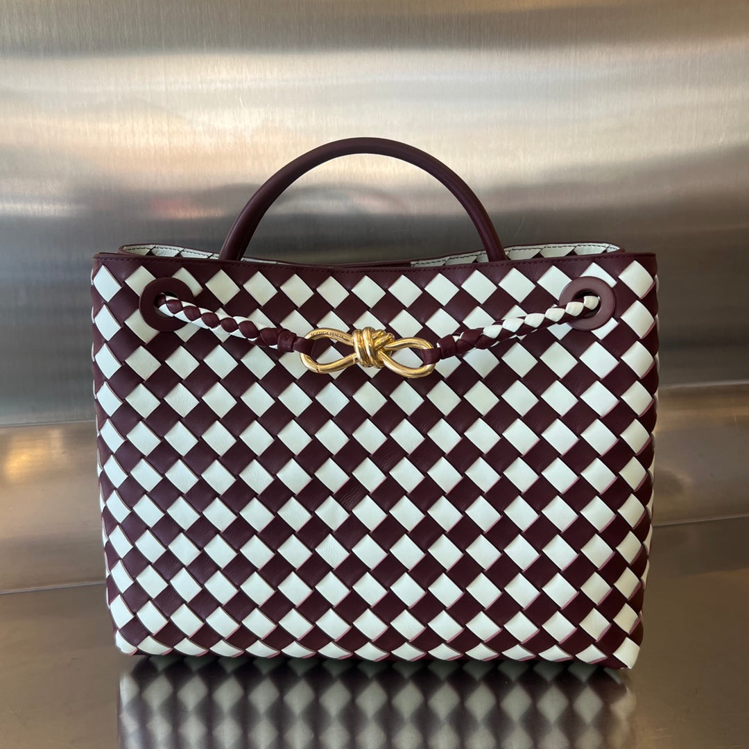 MEDIUM ANDIAMO 32 IN ROT-WEISSEM KALBSLEDER