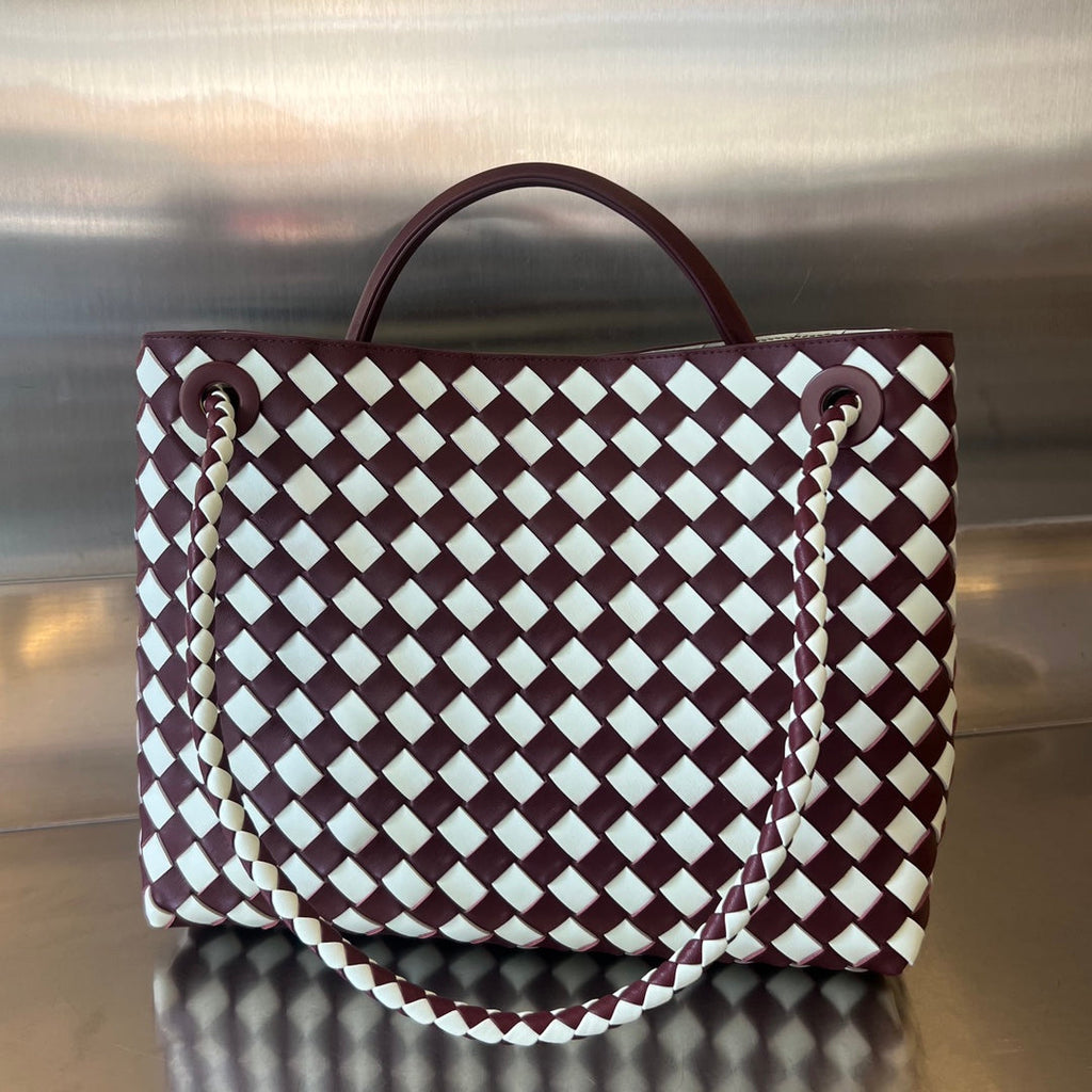 MEDIUM ANDIAMO 32 IN ROT-WEISSEM KALBSLEDER