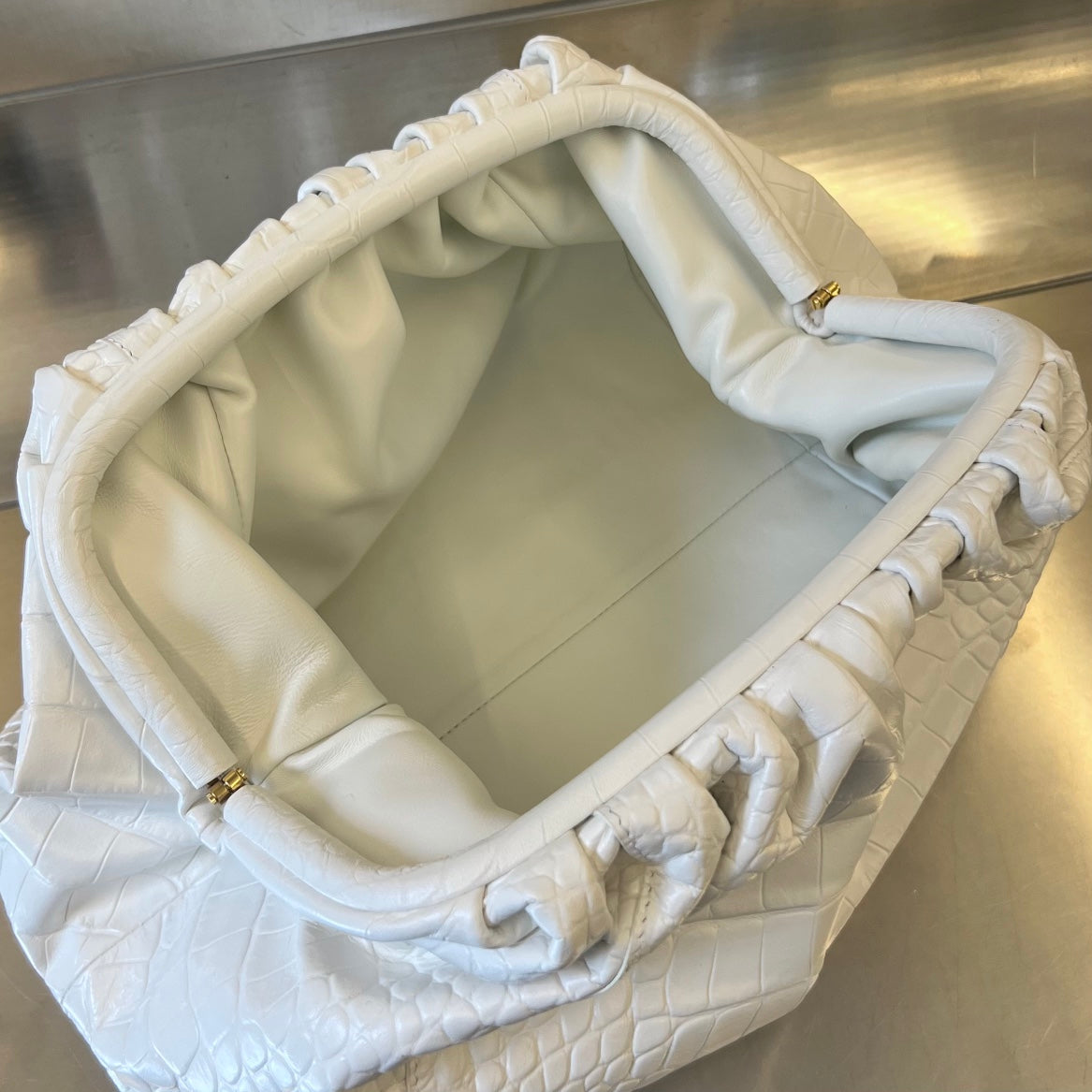 Klassischer Beutel 40 cm Gips Kalbsleder