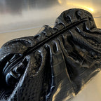 Klassisches Etui 40 cm, schwarzes Kalbsleder 