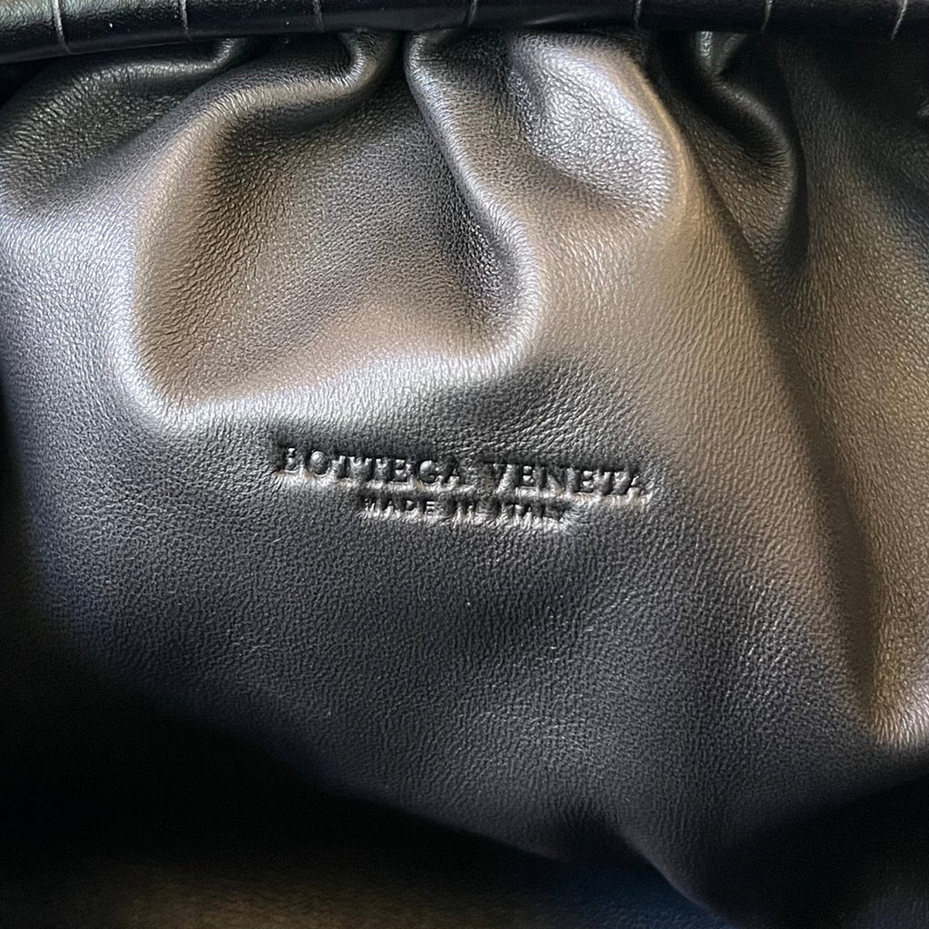 Klassisches Etui 40 cm, schwarzes Kalbsleder 