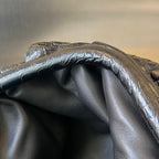 Klassisches Etui 40 cm, schwarzes Kalbsleder 