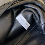 Mini-Etui 22 cm, schwarzes Kalbsleder 