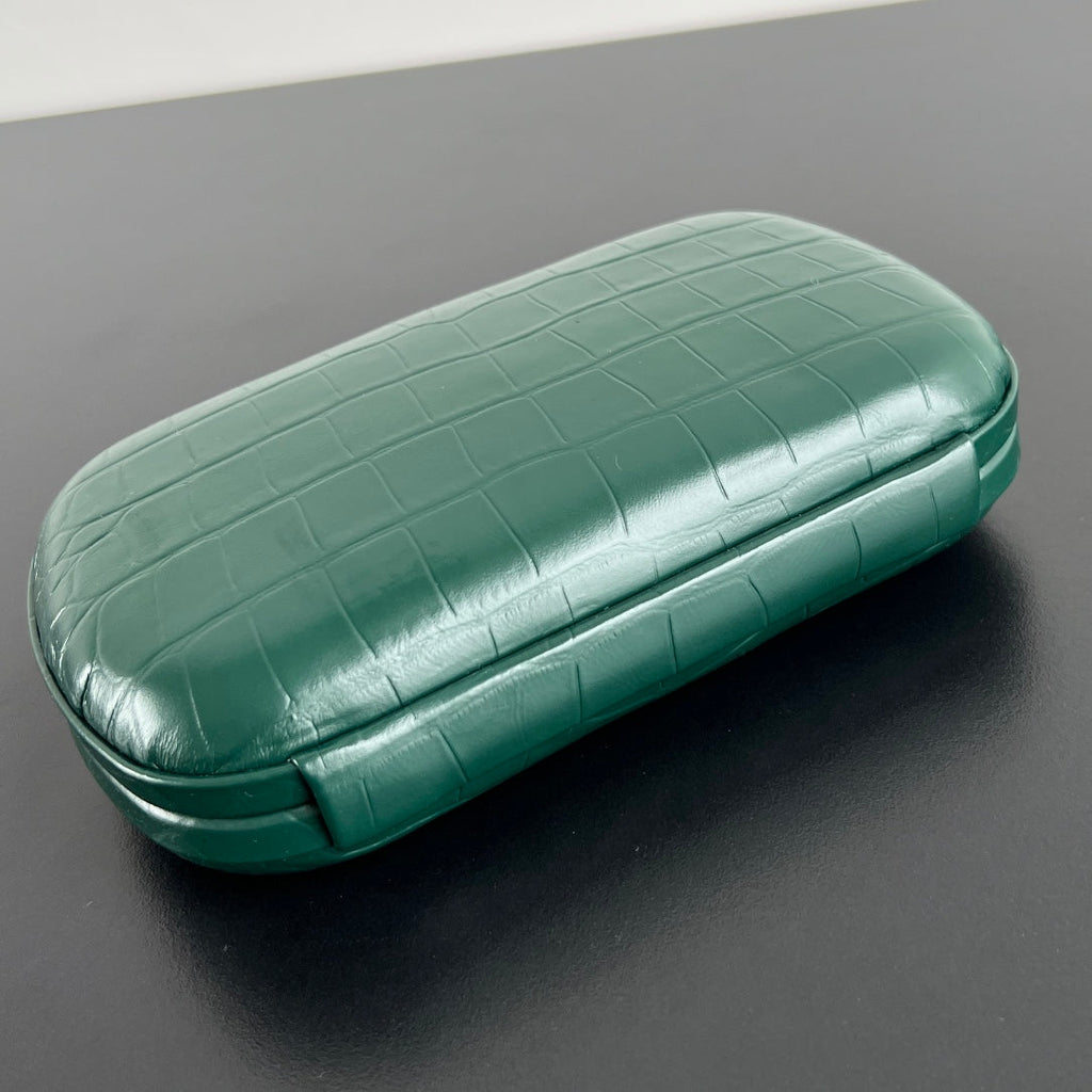 KNOTEN 19 IN EDEN GREEN KROKODILMUSTER KALBSLEDER