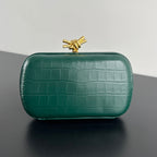 KNOTEN 19 IN EDEN GREEN KROKODILMUSTER KALBSLEDER