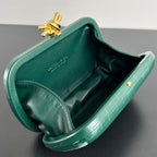 KNOTEN 19 IN EDEN GREEN KROKODILMUSTER KALBSLEDER