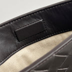 GROSSE 35 FLACHSCHLAUFE AUS SCHWARZEM KALBSLEDER