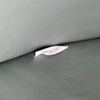 Große Kassettentasche, 35 Zoll, rauchfarbenes Kalbsleder