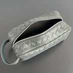 CLUTCH 26 INTRECCIATO AUS KORDGRAUEM KALBSLEDER