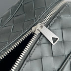 CLUTCH 26 INTRECCIATO AUS KORDGRAUEM KALBSLEDER