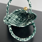 MINI TOSCA 20 IN WEISS MIX GRÜNES KALBSLEDER