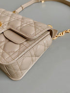MINI JOLIE 22 TASCHE BEIGE CREME KALBSLEDER