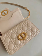 MINI JOLIE 22 TASCHE BEIGE CREME KALBSLEDER