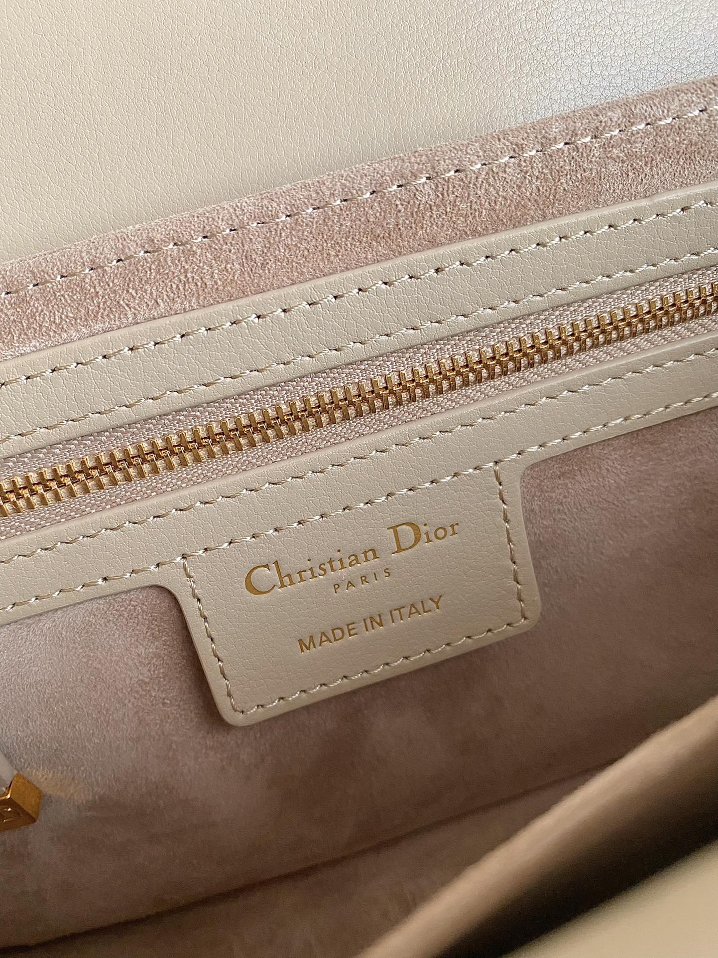 MINI JOLIE 22 TASCHE BEIGE CREME KALBSLEDER