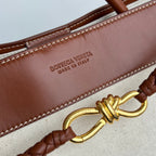 GROSSE ANDIAMO 42 IN WEISS-BRAUNEM KALBSLEDER UND CANVAS