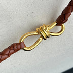 GROSSE ANDIAMO 42 IN WEISS-BRAUNEM KALBSLEDER UND CANVAS