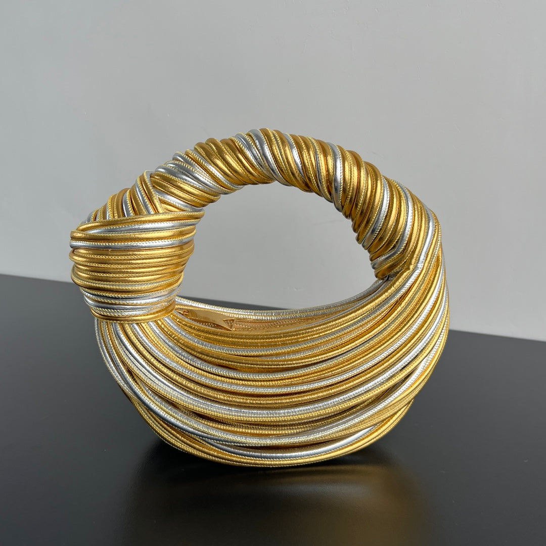 MINI JODIE 28-TEIL IN GOLD MIX SILBER LAMMLEDER