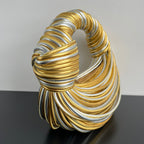 MINI JODIE 28-TEIL IN GOLD MIX SILBER LAMMLEDER