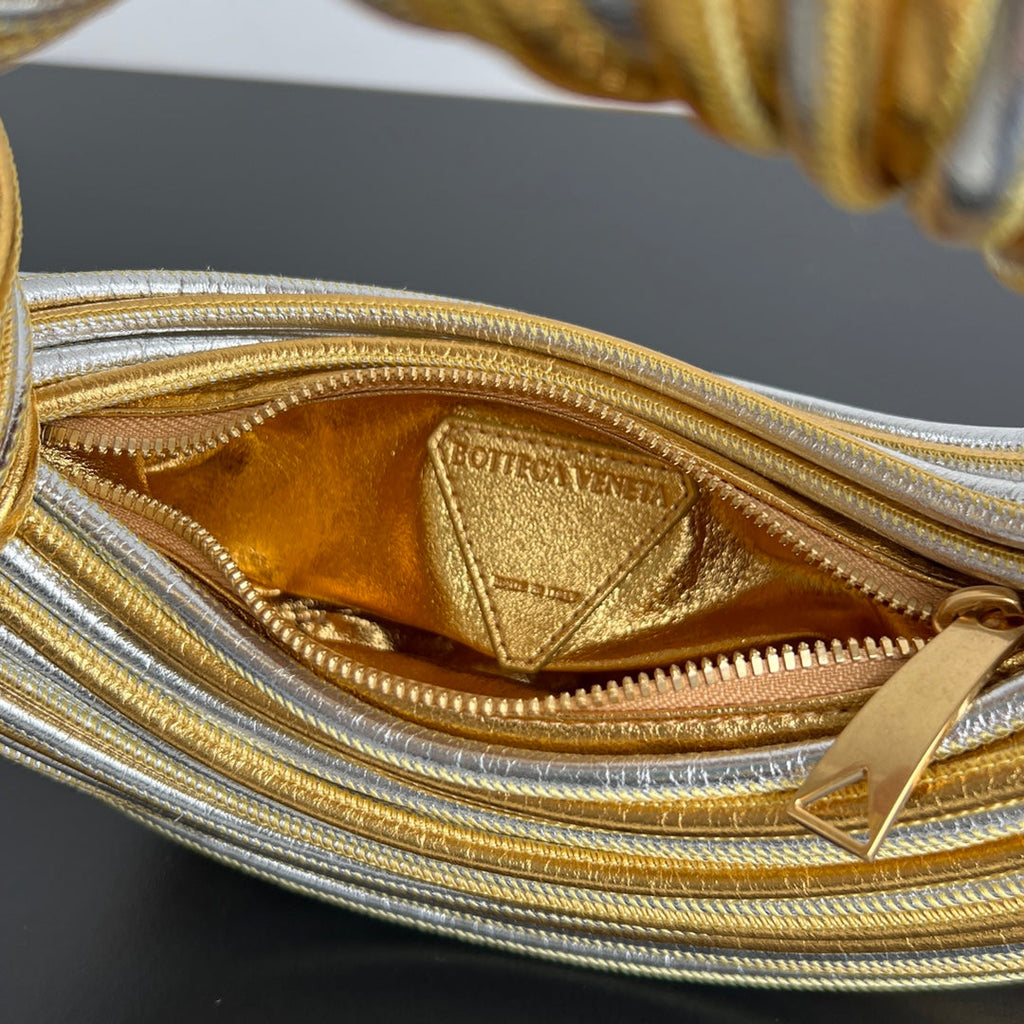 MINI JODIE 28-TEIL IN GOLD MIX SILBER LAMMLEDER