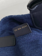 MITTLERER TOUJOURS 28 BLAUER DENIM-OBLIQUE-JACQUARD