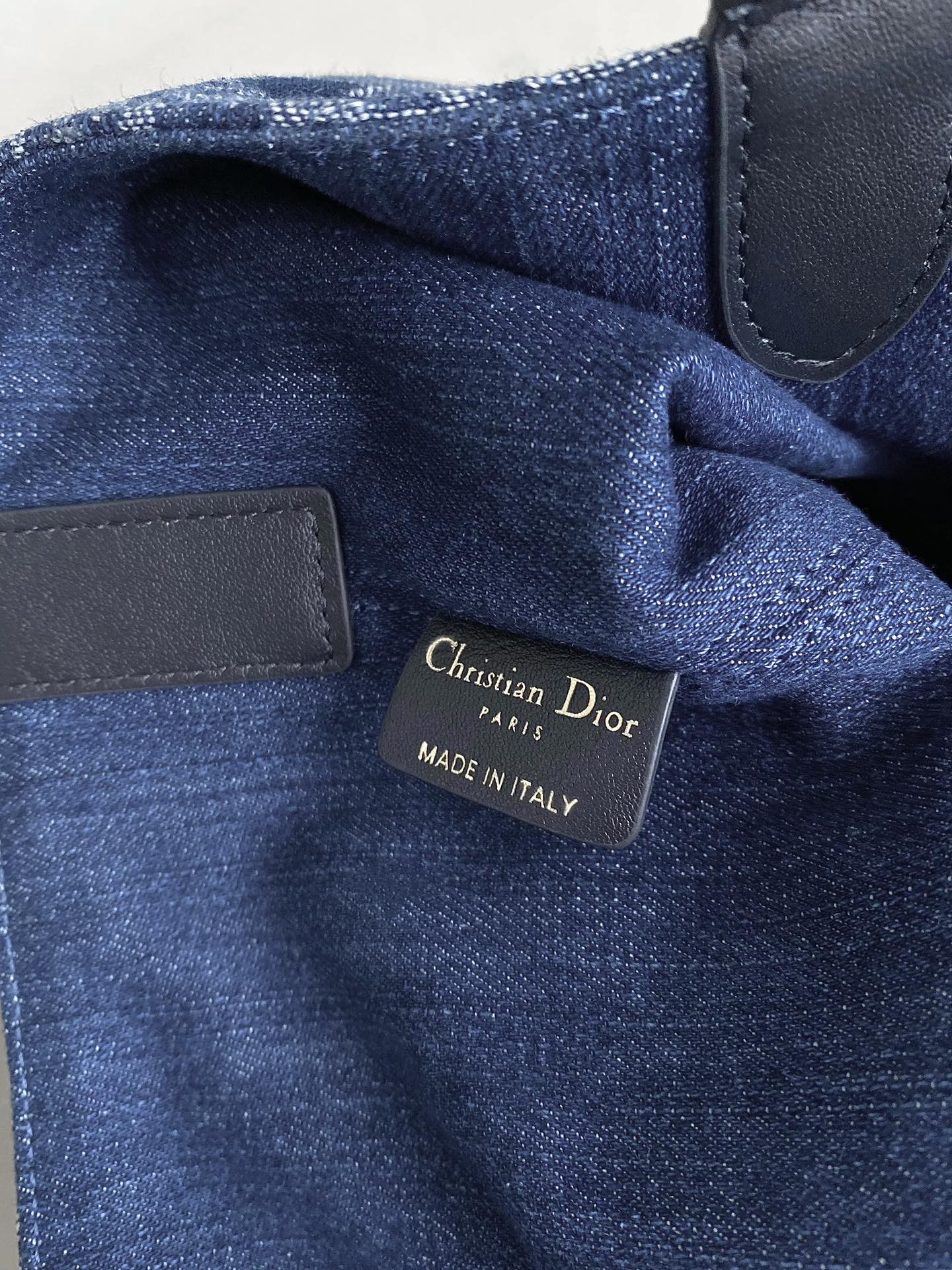 MITTLERER TOUJOURS 28 BLAUER DENIM-OBLIQUE-JACQUARD