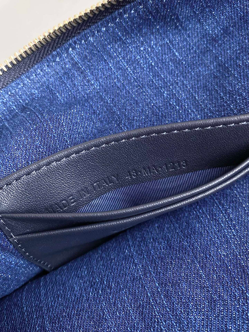 DIORSTAR 28 HOBO-TASCHE MIT KETTE, BLAUER DENIM, OBLIQUE-JACQUARD