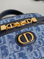 MINI-KOSTÜM 16 BLAUER DENIM SCHRÄGJACQUARD