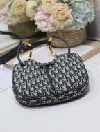MINI 27 NOLITA TASCHE IN BLAUEM MONOGRAMM OBLIQUE JACQUARD