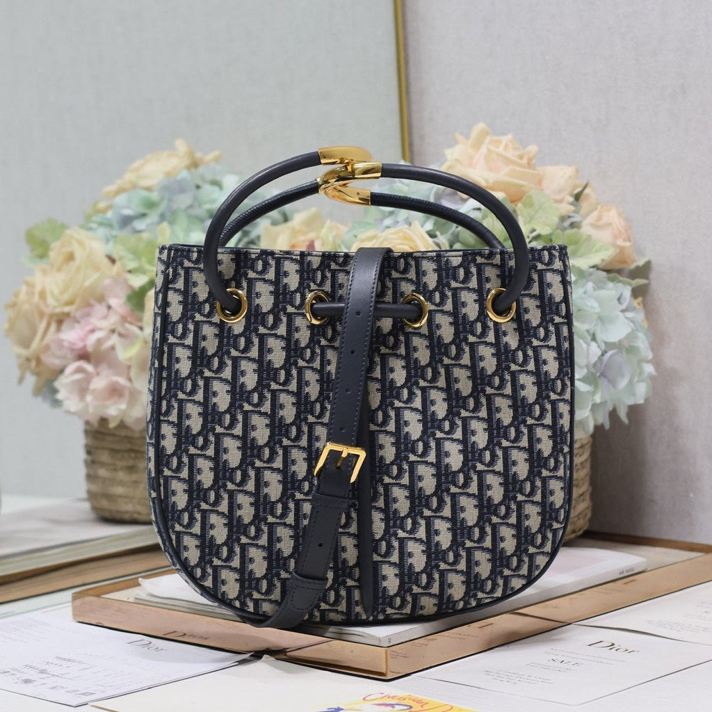 MINI 27 NOLITA TASCHE IN BLAUEM MONOGRAMM OBLIQUE JACQUARD