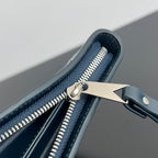 INTRECCIATO CLUTCH 32 IN PICKLED BLUEWOOD WEICHES KALBSLEDER