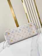 BELLA TOTE 32 IN BLUME PERFORATED CALFLEDER GOLDENE HARDWARE