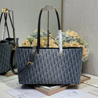 MITTLERE 37 TOUJOURS-TASCHE AUS BLAUEM MONOGRAM-DENIM