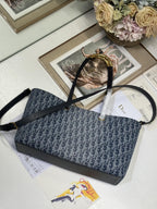 MITTLERE 37 TOUJOURS-TASCHE AUS BLAUEM MONOGRAM-DENIM