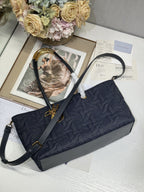 MITTLERE 37 TOUJOURS-TASCHE AUS SCHWARZEM CANNAGE-DENIM