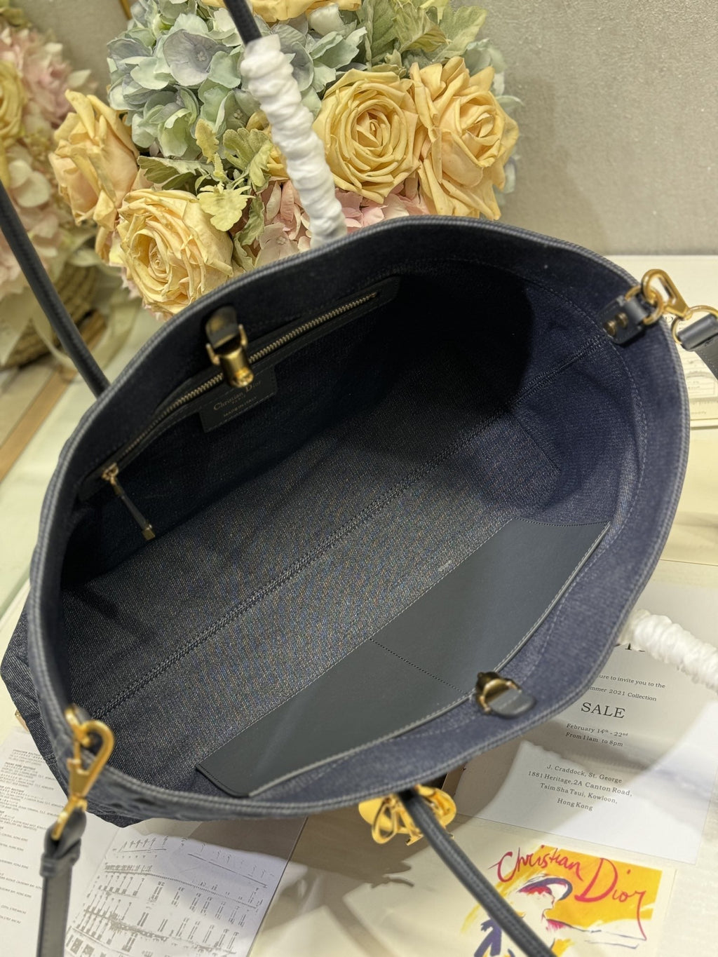 MITTLERE 37 TOUJOURS-TASCHE AUS SCHWARZEM CANNAGE-DENIM