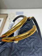 MITTLERE 37 TOUJOURS-TASCHE AUS SCHWARZEM CANNAGE-DENIM