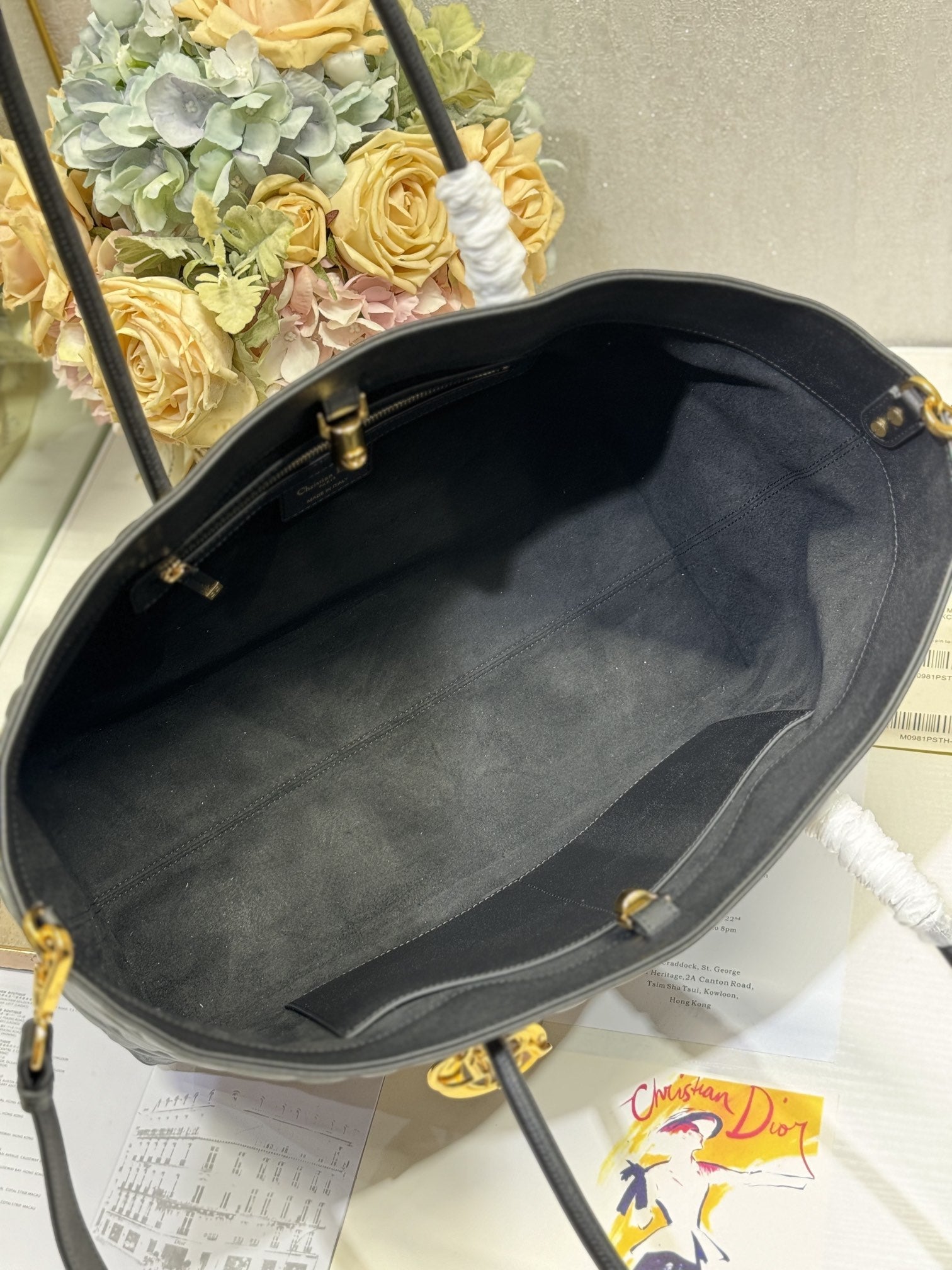 GROSSE 41 TOUJOURS-TASCHE AUS SCHWARZEM MACROCANNAGE-LAMMFELL