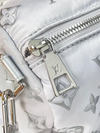 SPEEDY BANDOULIÈRE 25 IN FADIENT SILVER MONOGRAM NYLON SILBER HARDWARE