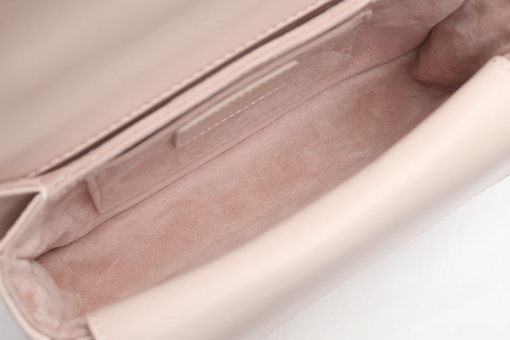 JOLIE Henkeltasche 19 Zoll in hellrosa Cannage-Kalbsleder