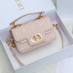 JOLIE Henkeltasche 19 Zoll in hellrosa Cannage-Kalbsleder