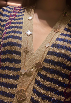 ¡®Jewelicorn¡¯NEU Wandelbare lange Halskette mit 15 vierblättrigen Kleeblatt-Anhängern