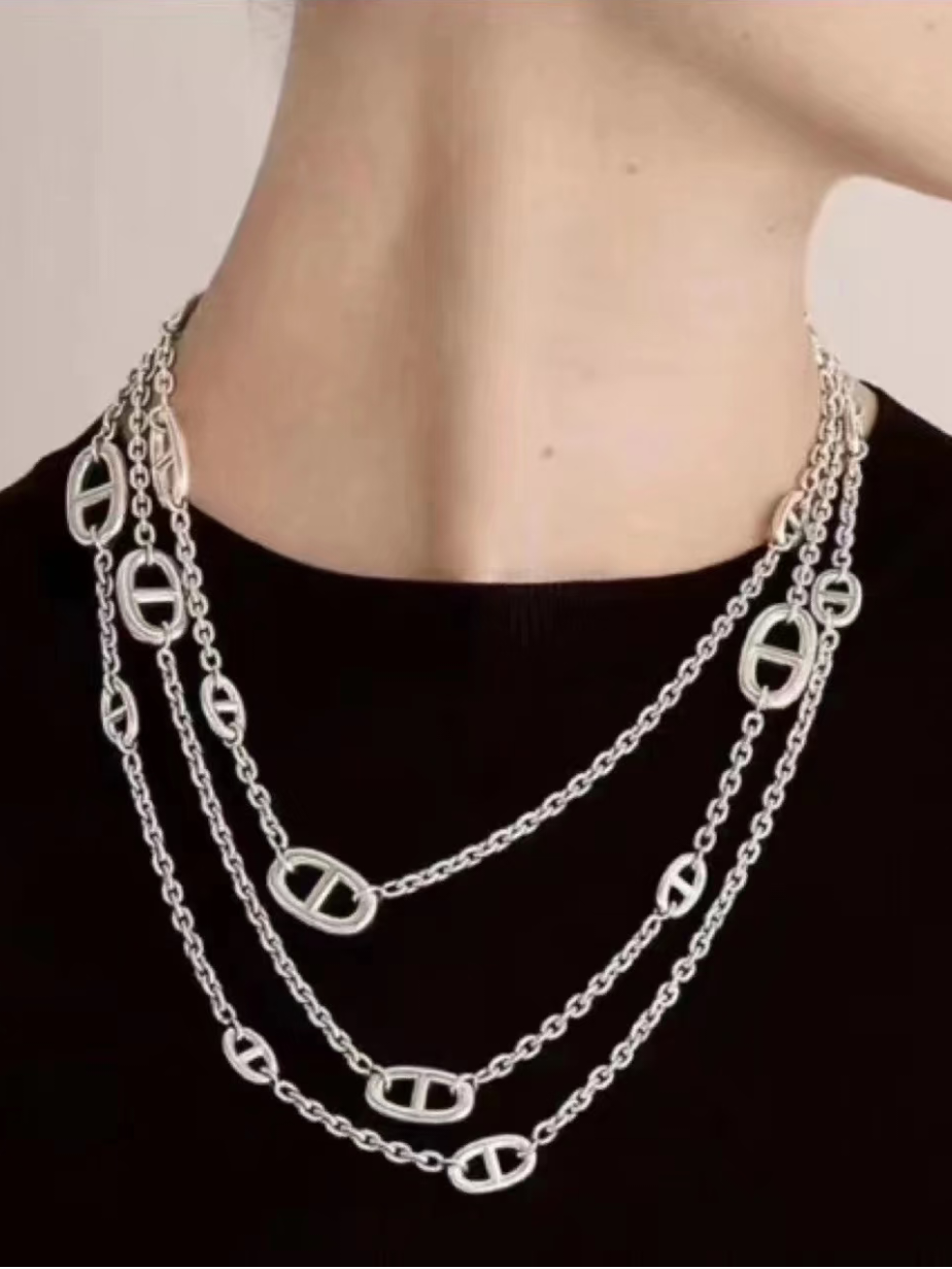 [⭐JeweliWhal]Classic Silver Sweater Chain