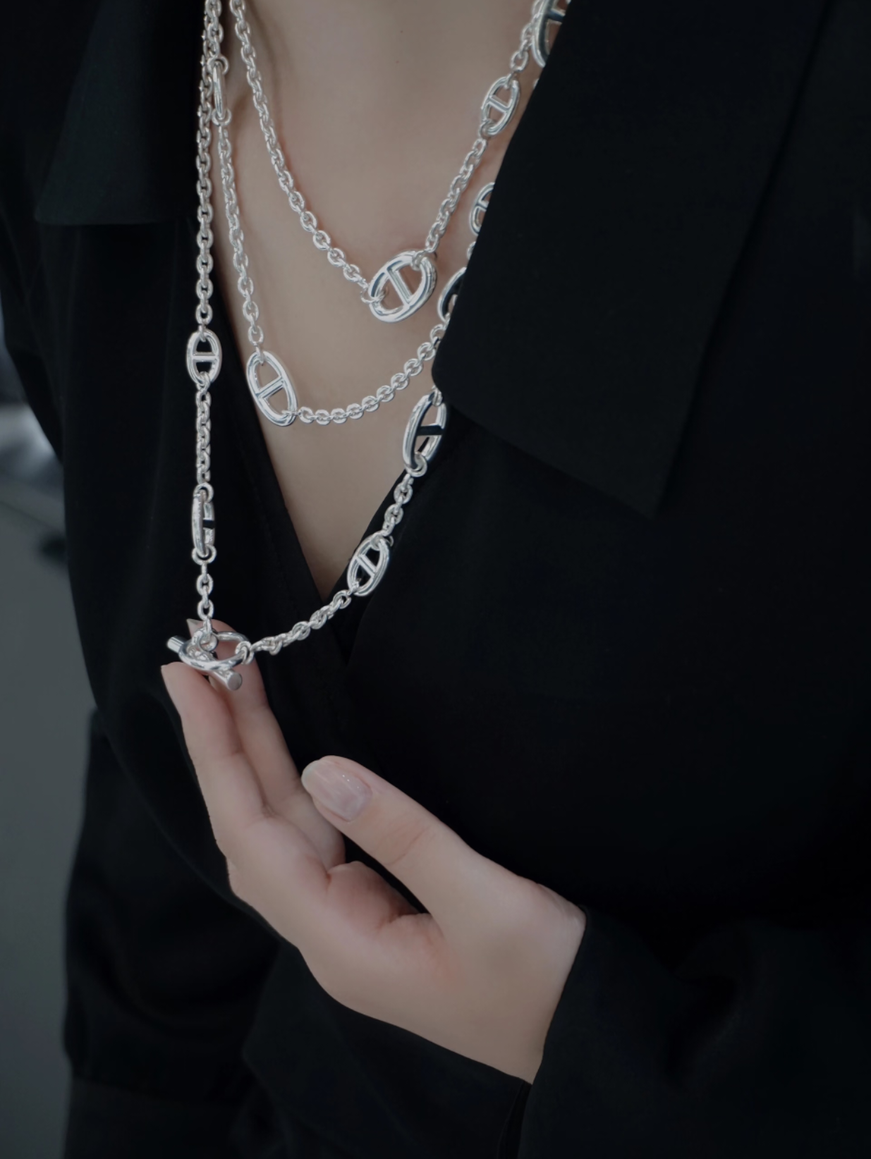 [⭐JeweliWhal]Classic Silver Sweater Chain