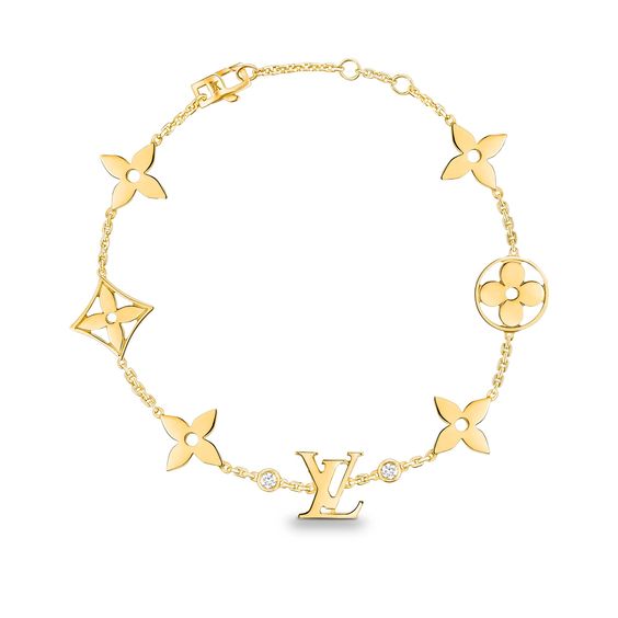 ¡®Jewelicorn¡¯STAR AND SUN 7 MOTIFS GOLD BRACELET