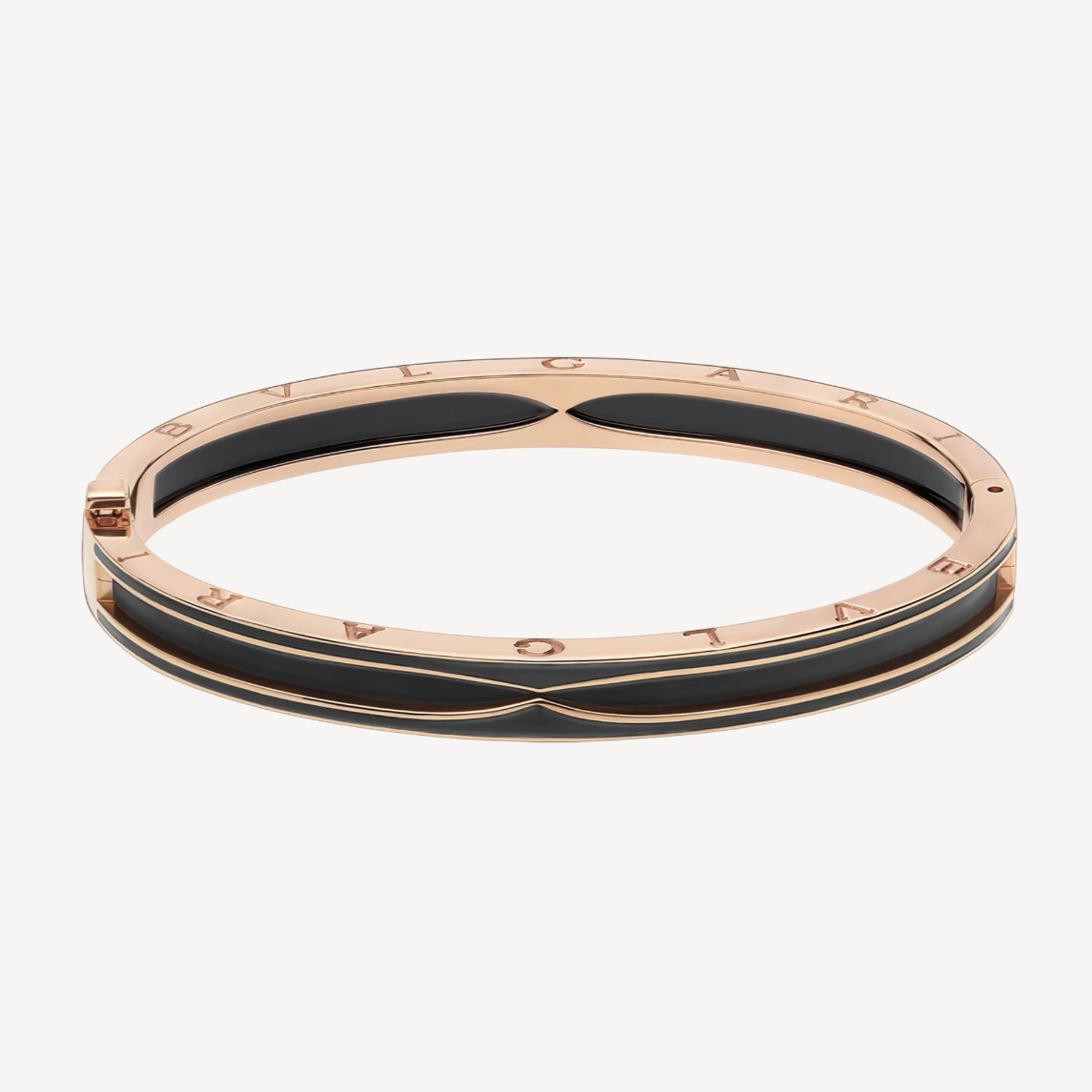 ¡®Jewelicorn¡¯ZERO 1 PINK GOLD WITH MATTE BLACK CERAMIC BRACELET